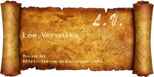 Lee Veronika névjegykártya